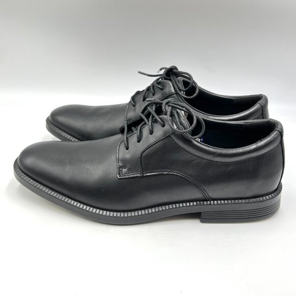 Rockport Mens Size 8 Dressports Plain Toe Black‎ Leather Oxfords Shoes main image 13